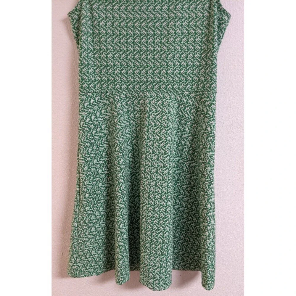 Talbots Ponte Knit Sleeveless Fit & Flare Sunglass Novelty Print Dress M - Picture 4 of 11